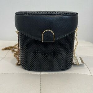 Whiting Davis Sequin Chain Maille Box Clutch